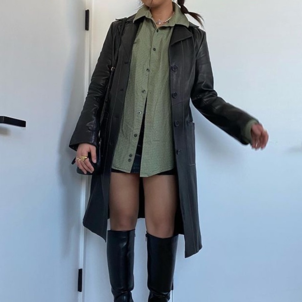 ISO LEATHER TRENCH